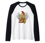 Athena Goddess Ancient Greek Mythology Gods and Monsters Raglan Baseball Tee