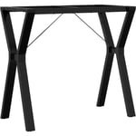 Vidaxl - Pieds de table à manger cadre en y 80x40x73 cm fonte Noir