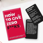 How To Give Zero F**ks Novelty Rude Cards  Guide To Caring Less No Bullsh*t Gift