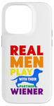 Coque pour iPhone 14 Pro Rainbow LGBT Love Weiners Dogs Love Love Funny Gay Man Pride Fun