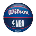 Wilson Basketball, NBA Team Tribute Model, PHILADELPHIA 76ERS, Outdoor, Rubber, Size: 7