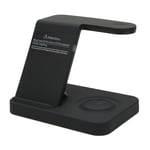 Wireless Charger Stand 3 In 1 Fast Charging Station Dock For Mobile Phone/Wa New