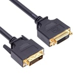 cablecc Câble d'extension DVI vers DVI 24+1 mâle vers femelle DVI-D Dual Link Digital Video pour moniteur carte graphique 50 cm