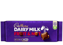 Cadbury Dairy Milk Chocolate Fruit & Nut Bars Raisin Almond Snack Pack 15 x 180g