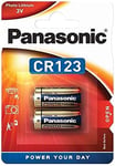 Blister 2 Piles Lithium CR123A / CR17345 Original Panas.