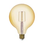 Eglo Connect LED E27 lamp, Smart Home Vintage Light Bulb, Amber, LED Globe 6 Watt (Equivalent to 51 Watt), 650 lumens, E27 LED dimmable, Warm White, 2200 Kelvin, LED Light Bulb G125, Diameter 12.5 cm