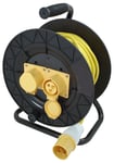 25M Meter Extension Reel Lead Cable 2 Way Electric Socket 110V