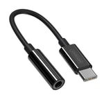 Joyroom Hörlursadapter USB-C till 3.5mm Svart