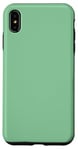 Coque pour iPhone XS Max Couleur menthe verte simple