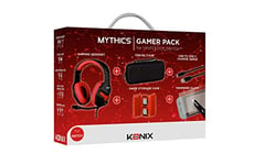 Konix Mythics Gamer Pack accessoires Nintendo Switch, Switch Lite et Switch OLED - Casque - Housse - Boîtier jeux - Câble - Verre trempé