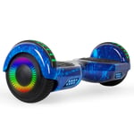 SISIGAD Hoverboard Self Balancing Scooter 6.5" Hoverboard Bluetooth Two Wheel Electric Scooter Swegway Board LED Light With 2 * 300W Motor for Kids