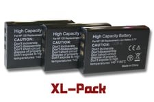 vhbw 3x Batteries compatible avec Medion 20 MP Superzoom P44029, MD86929 appareil photo (1600mAh, 3,7V, Li-ion)