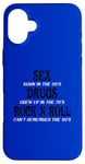 iPhone 16 Plus SEX DRUGS ROCK N ROLL FUNNNY Case