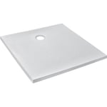 Receveur de douche extra-plat Jacob Delafon IPSO 90x90x3 cm - Blanc Mat Texture Pierre