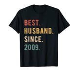 15th Year Wedding Anniversary Epic Best Husband Since 2009 T-Shirt