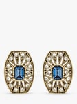 Eclectica Pre-Loved Art Deco Swarovski Crystal Clip-On Earrings, Dated Circa 1980s