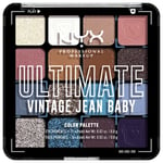 NYX Professional Makeup Ögonmakeup Ögonskugga Ultimate Shadow Palette Vintage Jean Baby 12,8 g (19.375,00 kr / 1 kg)