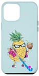 Coque pour iPhone 15 Pro Max Hockey, ananas, fête hawaïenne, hockey de campagne