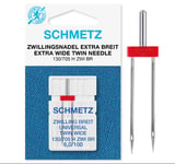 SCHMETZ TVILLING-UNIVERSALNÅL 130/705 6,0 mm/100 RØD