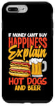 Coque pour iPhone 7 Plus/8 Plus Expliquer Hot Dog Bonheur Bière Argent Expliquer