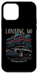 Coque pour iPhone 12 mini Lansing MI USA Voiture Classique Industrielle Muscle Design