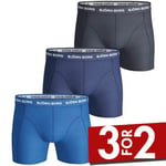 Björn Borg 3P Essential Shorts Marine/Blå bomull Medium Herre