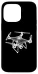 Coque pour iPhone 14 Pro Max Drone 3D Wireframe - Drone volant vintage amateur de pilote