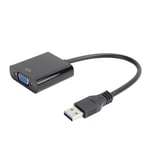 Usb 3.0 To Vga Adapter Cable 1920X1080 Video Converter 5.0Gbps For W