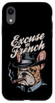 Coque pour iPhone XR Bulldog français Excuse My Frenchie Vintage Bulldog Lover