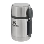 Stanley Adventure Stainless Steel Food Jar 0.53L with Spork - BPA Free Stainless Steel Soup Flask - Hot for 15 Hours - Leakproof Lid Doubles as Cup - Thermal Lunch Box for Hot Food - Dishwasher Safe