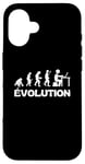 Coque pour iPhone 16 Humour Evolution Geek: Évolution Darwin: Cadeau Gaming Gamer