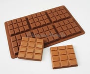 6 cell 12 Section Chocolate Bar 65g Candy Professional Silicone Mould Mold N077