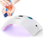 SUNUV Sèche-ongles UV LED, lampe pour ongles, minuterie 30/60/99s, capteur infrarouge, écran LCD, convient pour tous les gels, manucure/pédicure, nail art à la maison et au salon