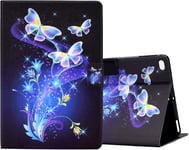 Coque Libro Étui Pour Apple Ipad 9.7"" 2017 2018 / Ipad Air 2013 / Ipad Air 2 2014 Tablette Housse Cover Protection Étuis Avec Pu Cuir Et Stand Fleur De Papillon