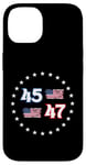 Coque pour iPhone 14 45 47 Trump 2024, Trump President 45 47, 45 47 Chemise pour homme