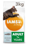 Iams For Vitality Adult Ocean Fish Dry Cat Food - 3kg