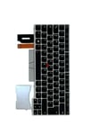 Lenovo ThinkPad T480s L380 L390 E480 E490 Keyboard German Silver Backlit 01YN432