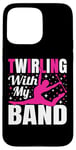 Coque pour iPhone 15 Pro Max Twirling with My Band Baton Twirling Art