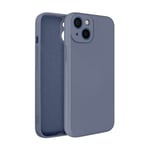 Coque iPhone 13 Mini Silicone Semi-Rigide avec Finition Soft Touch bleu