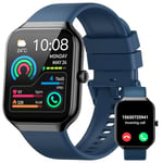 Smart Watch for Men Women Answer/Make Calls, 1.96" Fitness Watch Step Counter Heart Rate Sleep Monitor, Fitness Tracker 113+ Sports Activity Trackers IP68 Waterproof Smartwatches for Android IOS Blue