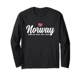 Norwegian Souvenirs Makes My Heart Skip A Beat I Love Norway Long Sleeve T-Shirt