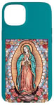 Coque pour iPhone 15 Plus Unique Icon Painting Church Window Mosaic Art Christian Mom