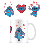 Lilo & Stitch Love Mug En Storlek Vit/Blå/Röd White/Blue/Red One Size