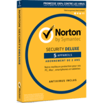 Norton Security Deluxe - 1 utilisateur - 5 appareils - Abonnement 3 ans - Offre Max