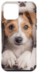 Coque pour iPhone 12 mini Parson Russell Terrier empreintes de pattes pour chien