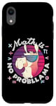 Coque pour iPhone XR Math is No ProbLlama Jeu de mots amusant en forme de lama