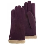 Gants Isotoner  gants cuir femme tanin bordeaux 68451