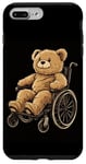 Coque pour iPhone 7 Plus/8 Plus Superbe ours en peluche en fauteuil roulant pour homme et femme