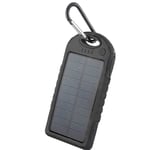 PowerBank Forever Travel Battery Solar - 5000mAh - Svart