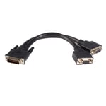 StarTech DMS 59 to VGA Splitter - 8in - DMS 59 to 2x VGA - Y Cable - Monitor Splitter Cable - DMS 59 Cable - DMS 59 to VGA Adapter (DMSVGAVGA1) -